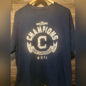 MLB Cleveland Indians Baseball 2016 American League Champs T-shirt - Men's 2XL